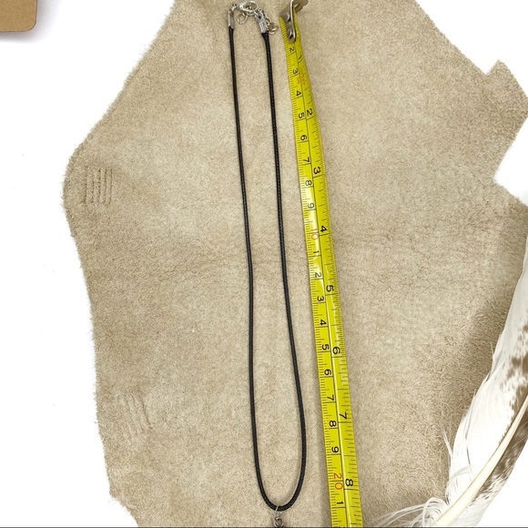 Set Silver Bohemian Bull Head Earrings & Necklace - Picture 8 of 9